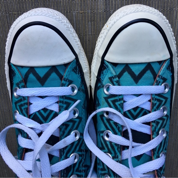 CONVERSE Missoni collab Chucks Chuck Taylor low top sneakers turquoise patterned - Picture 15 of 16